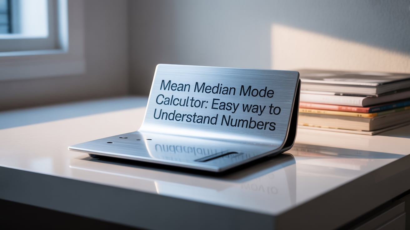 Mean Median Mode Calculator