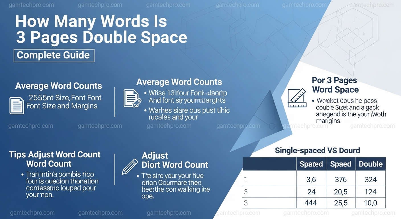 How Many Words Is 3 Pages Double Space: Complete Guide